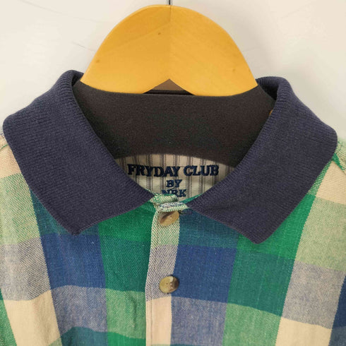 FRYDAY CLUB S/S ブロックチェックシャツ メンズ