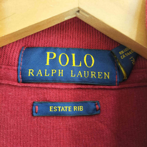 ポロラルフローレン POLO RALPH LAUREN ESTATE RIB ポニー刺繍 ハーフジップスウェットプルオーバー メンズ S/P