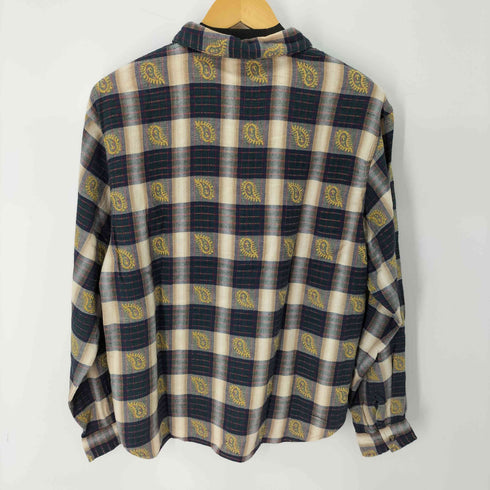 RUSS L/S チェック総柄コットンシャツ メンズ import:M