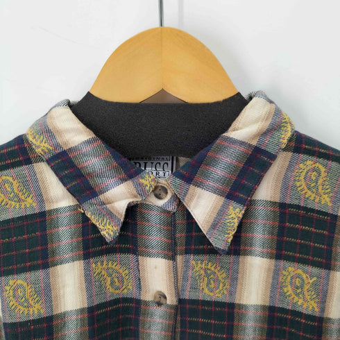 RUSS L/S チェック総柄コットンシャツ メンズ import:M