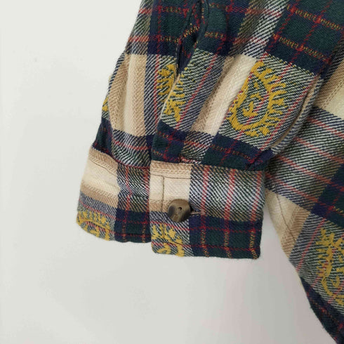 RUSS L/S チェック総柄コットンシャツ メンズ import:M