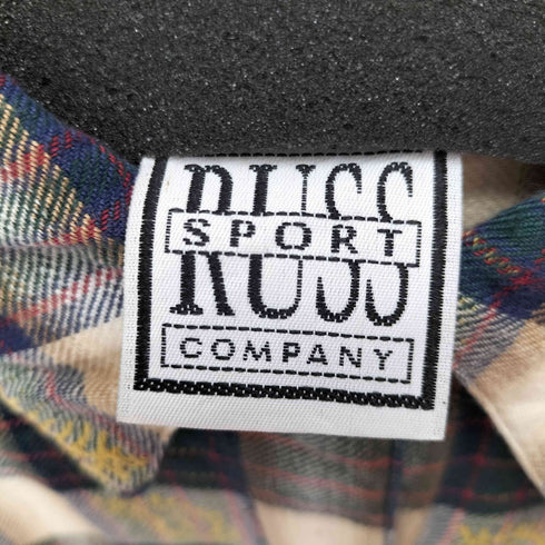 RUSS L/S チェック総柄コットンシャツ メンズ import:M