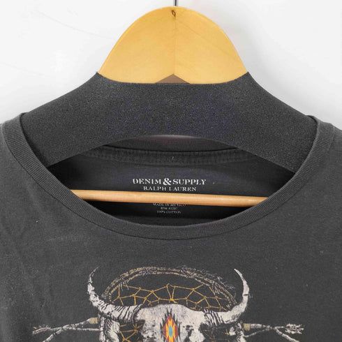 デニムアンドサプライ ラルフローレン DENIM & SUPPLY RALPH LAUREN フロントプリント S/S Tシャツ メンズ import:M