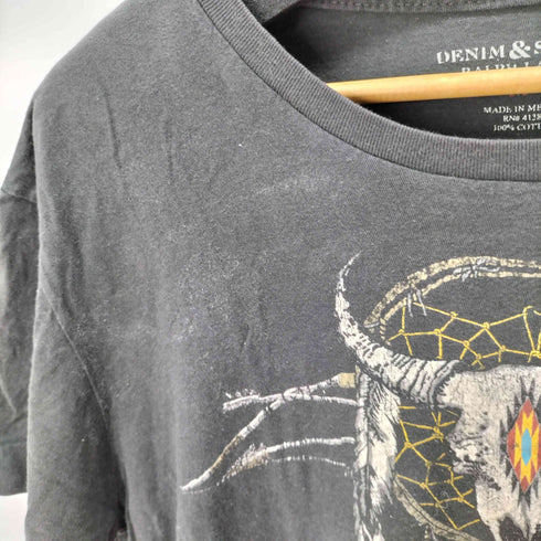 デニムアンドサプライ ラルフローレン DENIM & SUPPLY RALPH LAUREN フロントプリント S/S Tシャツ メンズ import:M