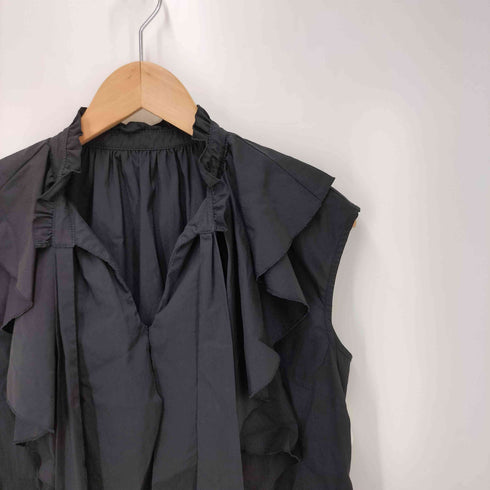 ジャスグリッティー JUSGLITTY 22AW ノースリーブ フリルシャツ レディース JPN:1
