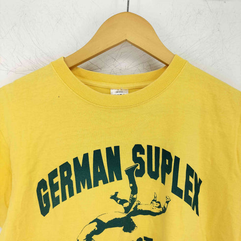 GERMAN SUPLEX 両面プリントクルーネック半袖Tシャツ メンズ M