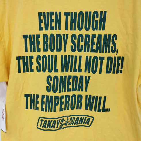 GERMAN SUPLEX 両面プリントクルーネック半袖Tシャツ メンズ M