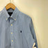 ラルフローレン RALPH LAUREN CLASSIC FIT 100% COTTON STRETCH ポニー 刺繍 ギンガム チェック L/S ボタンダウン シャツ メンズ import:S