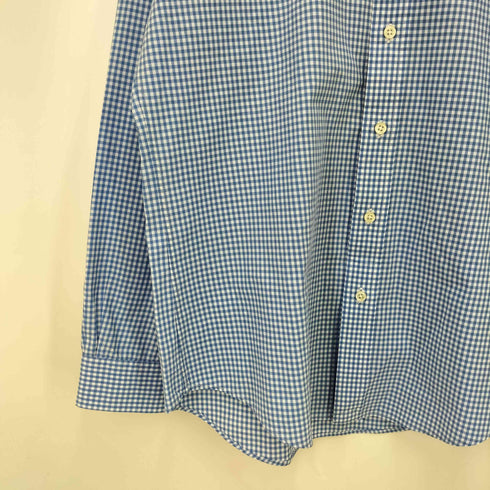 ラルフローレン RALPH LAUREN CLASSIC FIT 100% COTTON STRETCH ポニー 刺繍 ギンガム チェック L/S ボタンダウン シャツ メンズ import:S