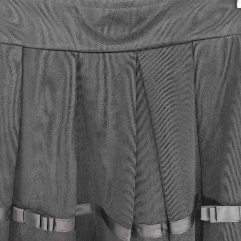 トッコクローゼット tocco closet デコレーションリボンメッシュタックフレアスカート レディース JPN:M