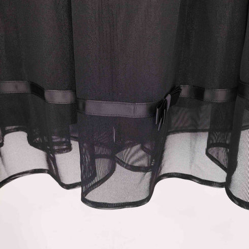 トッコクローゼット tocco closet デコレーションリボンメッシュタックフレアスカート レディース JPN:M