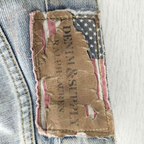 デニムアンドサプライ ラルフローレン DENIM & SUPPLY RALPH LAUREN D&S PROSPECT SLIM ダスト クラッシュ加工 デニムパンツ メンズ 32×32
