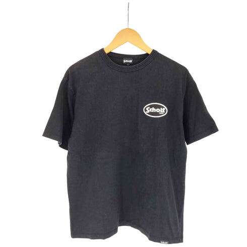 ショットブロス SCHOTT BROS. ロゴ刺繍 クルーネック半袖Tシャツ メンズ L