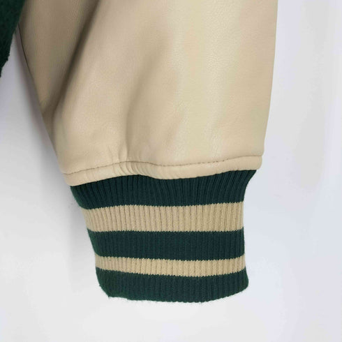 ザラ ZARA フェイクレザー切替 スタジャン メンズ JPN:XL