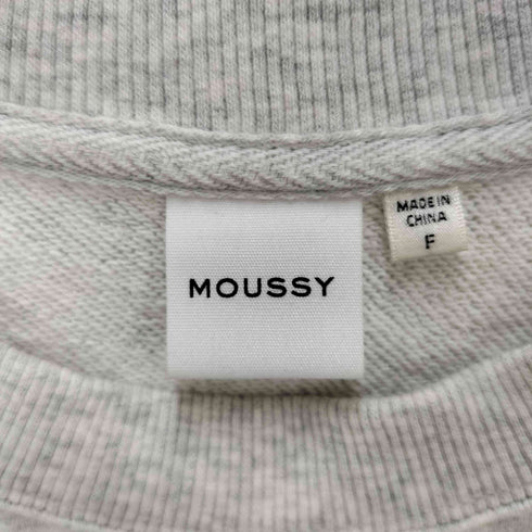 マウジー moussy 24AW RHINESTONE MOUSSY クロップド プルオーバー レディース FREE