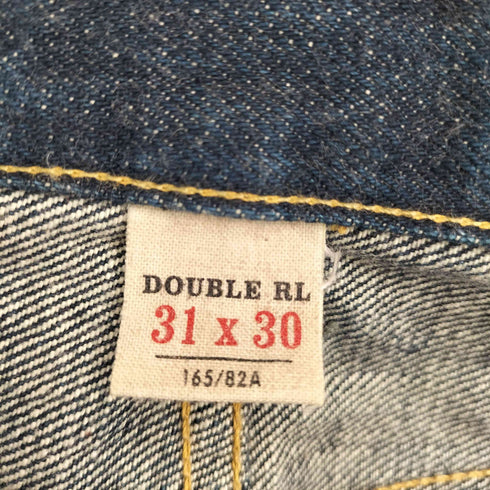 ダブルアールエルラルフローレン RRL RALPH LAUREN 20159 SLIM NARROW JAPAN WOVEN SELVEDGE DENIM 濃紺 スリムナローストレート セルビッチ デニムパンツ メンズ 31×30
