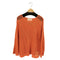 ロイアル roial KNIT リラックスサイジングメッシュクルーネックニット レディース import:S SMALL