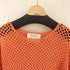 ロイアル roial KNIT リラックスサイジングメッシュクルーネックニット レディース import:S SMALL