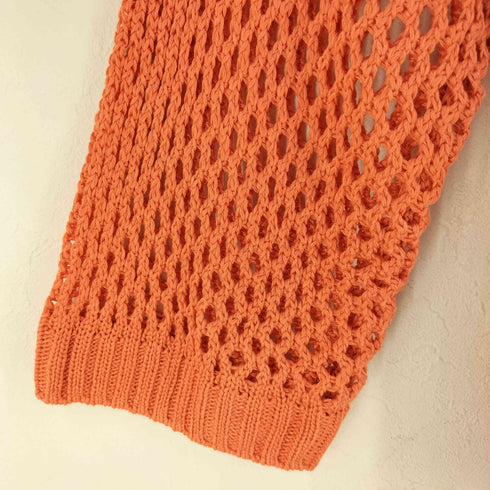 ロイアル roial KNIT リラックスサイジングメッシュクルーネックニット レディース import:S SMALL