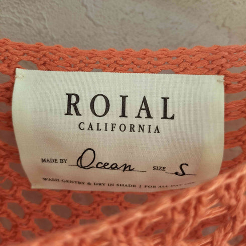 ロイアル roial KNIT リラックスサイジングメッシュクルーネックニット レディース import:S SMALL
