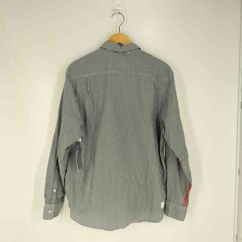 ユニフォームエクスペリメント uniform experiment 2WAY STRIPE REGULAR COLLAR SHIRT ストライプ レギュラーカラー シャツ メンズ JPN:2