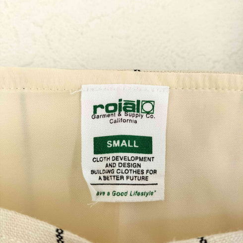 ロイアル roial OVERALL ストライプ柄オーバーサイズオーバーオール レディース S