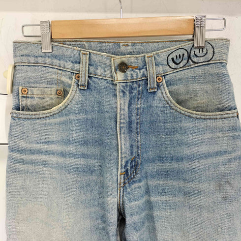 リーバイス Levis ボタン裏刻印525 ペイントリメイクデニムパンツ メンズ