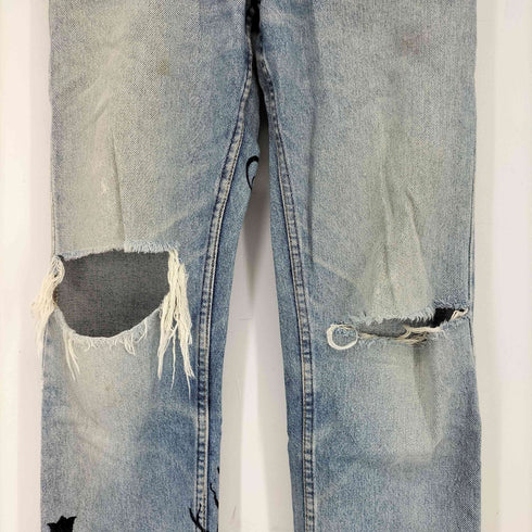 リーバイス Levis ボタン裏刻印525 ペイントリメイクデニムパンツ メンズ