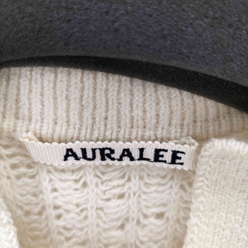 オーラリー AURALEE 23SS BRUSHED COTTON WOOL RIB KNIT SKIPPER POLO メンズ JPN:2