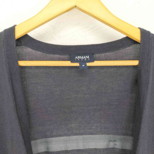 アルマーニジーンズ ARMANI JEANS ボーダー シアー カーディガン レディース 38