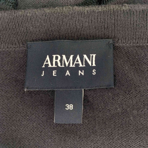 アルマーニジーンズ ARMANI JEANS ボーダー シアー カーディガン レディース 38