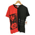 ブラックコムデギャルソン BLACK COMME des GARCONS 20SS コラボ キャラクター グラフィック プリント ドッキング S/S クルーネック Tシャツ メンズ JPN:M
