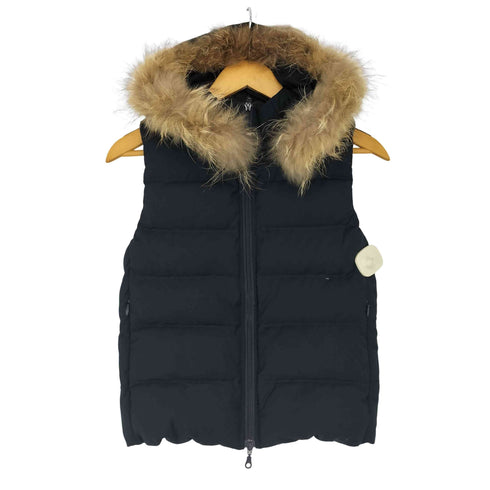 リフレクト Reflect ファー付きダウンベスト レディース