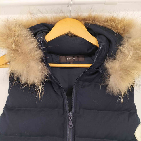 リフレクト Reflect ファー付きダウンベスト レディース