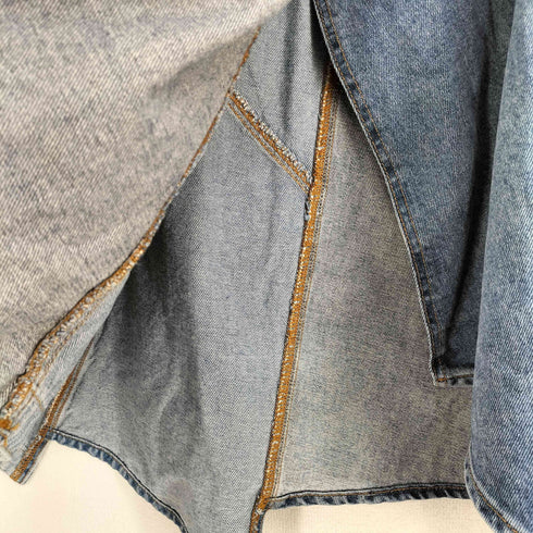 ザラ ZARA アシンメトリー デニムラップスカート レディース XS