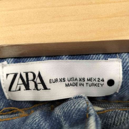ザラ ZARA アシンメトリー デニムラップスカート レディース XS