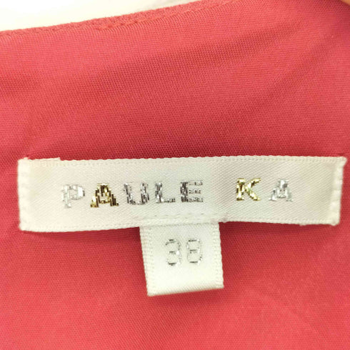 ポールカ PAULE KA ドレープ ノースリーブ ワンピース レディース JPN:38