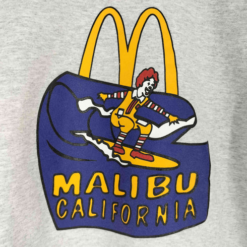 ギルダン GILDAN MALIBU CALIFORNIA ショップ プリント クルーネックスウェット メンズ import:M