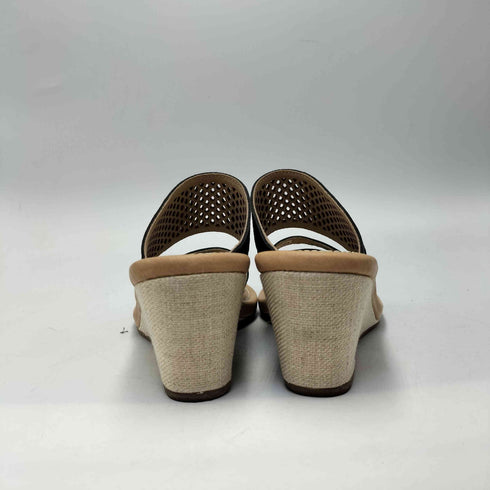 アグ UGG レザー ウェッジソール クロスベルト サンダル レディース W5