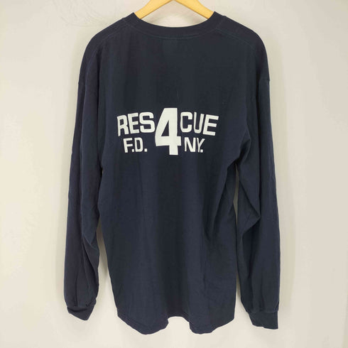 アンビル Anvil 90S USA製 L/S FDNYロゴロンT メンズ import:XL