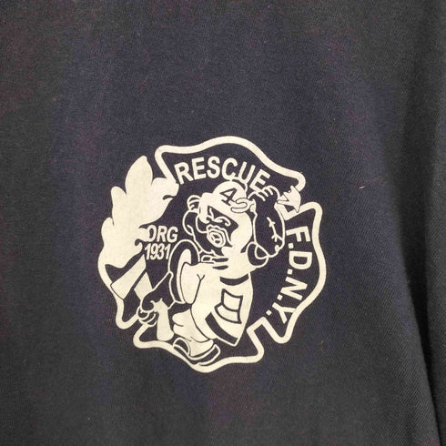 アンビル Anvil 90S USA製 L/S FDNYロゴロンT メンズ import:XL