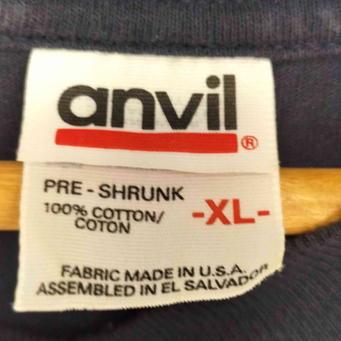 アンビル Anvil 90S USA製 L/S FDNYロゴロンT メンズ import:XL