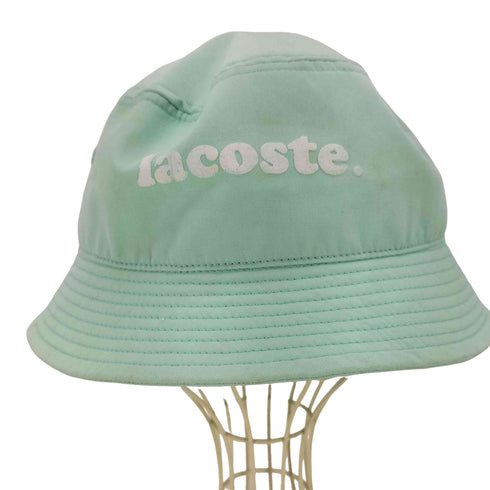 ラコステ LACOSTE ロゴ入りサファリハット バケットハット レディース 58cm
