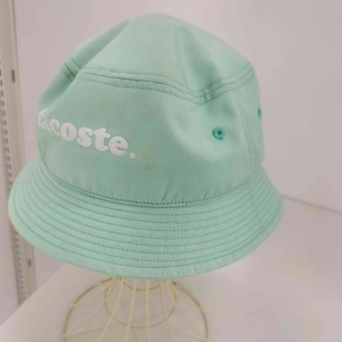 ラコステ LACOSTE ロゴ入りサファリハット バケットハット レディース 58cm
