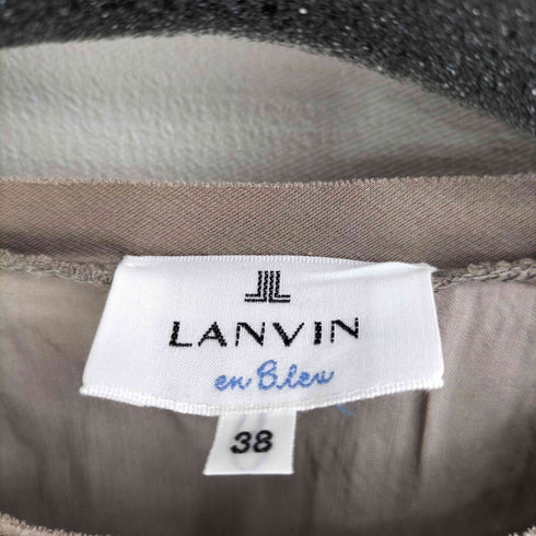 ランバンオンブルー LANVIN en Bleu バックレースカットソーワンピース レディース 38