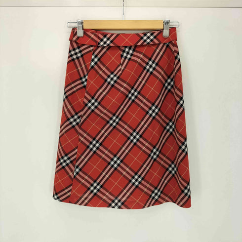 バーバリーブルーレーベル BURBERRY BLUE LABEL ノバチェック ベルテッド ミニスカート レディース JPN:36