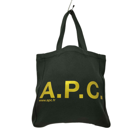 アーペーセー A.P.C. ゴールドプリント ウールトートバッグ レディース