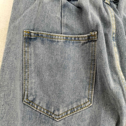 ネオス NEOS ADDICTIVE DESIGN ワイドイージーデニムパンツ メンズ L