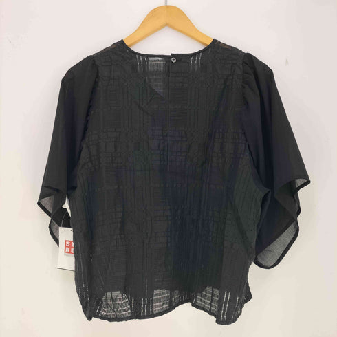 ステラシフォン STELLA CIFFON ワイドスリーブ シアーブラウス レディース JPN:36