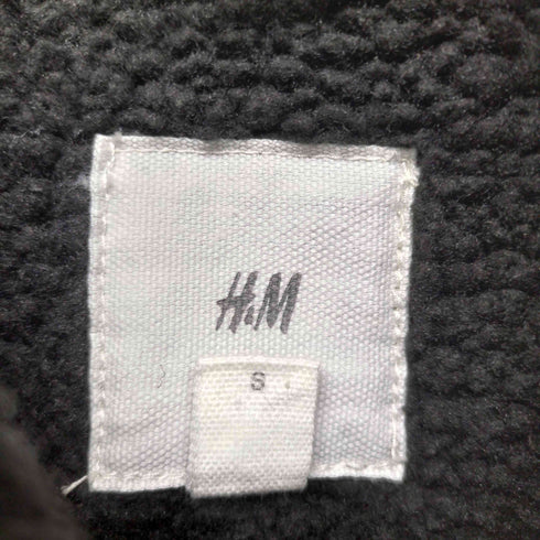 エイチアンドエム H&M ブラックデニムボアジャケット メンズ L